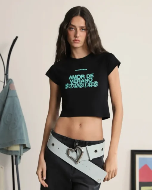 Nude Project Amor de Verano Tee Black Sale