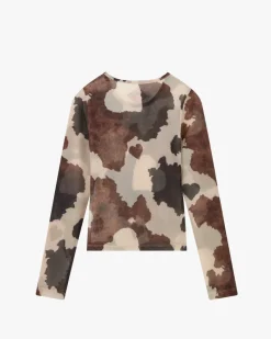 Nude Project Animalie Mesh Top Cow Discount