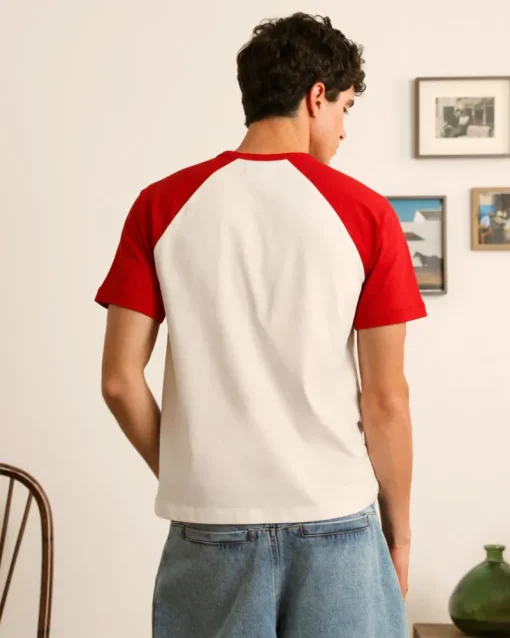 Nude Project Apple Crew Raglan Tee New