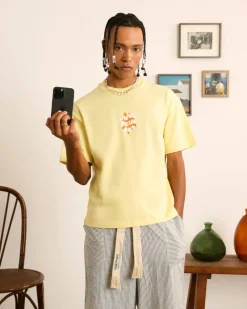 Nude Project Astro Tee Pale Banana Clearance