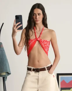 Nude Project Bandana Handkerchief Red Online