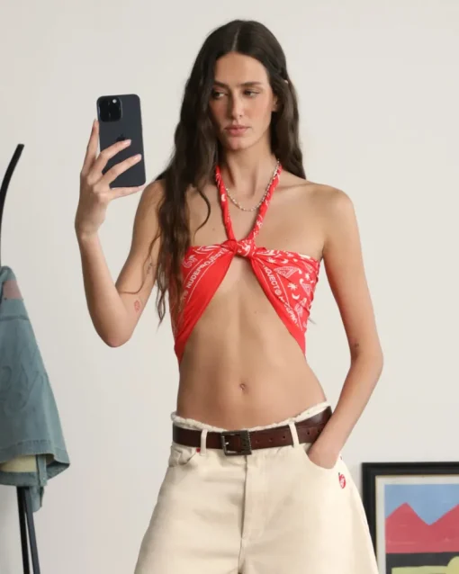 Nude Project Bandana Handkerchief Red Online