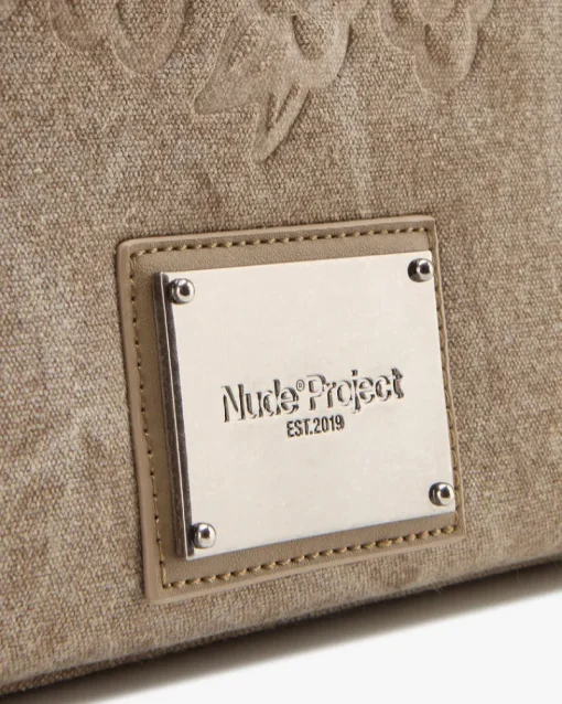 Nude Project Big Canvas Bag Brown New