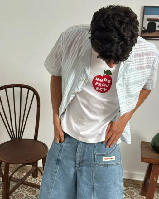 Nude Project Block Shirt Baby Blue Sale