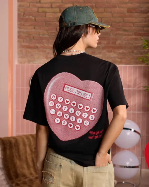 Nude Project Calculator Tee Black Discount