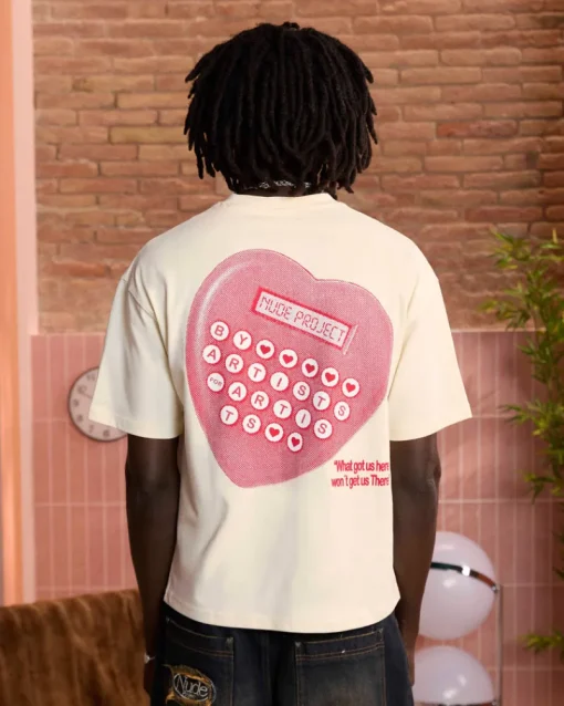 Nude Project Calculator Tee Marshmallow Hot