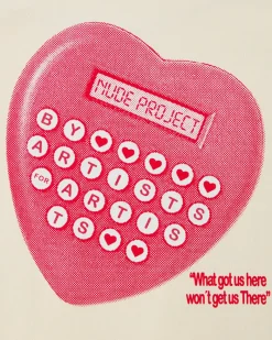 Nude Project Calculator Tee Marshmallow Hot