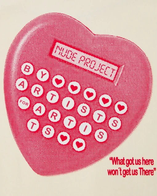 Nude Project Calculator Tee Marshmallow Hot