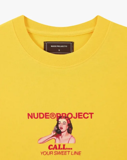 Nude Project Call Tee Yellow Hot
