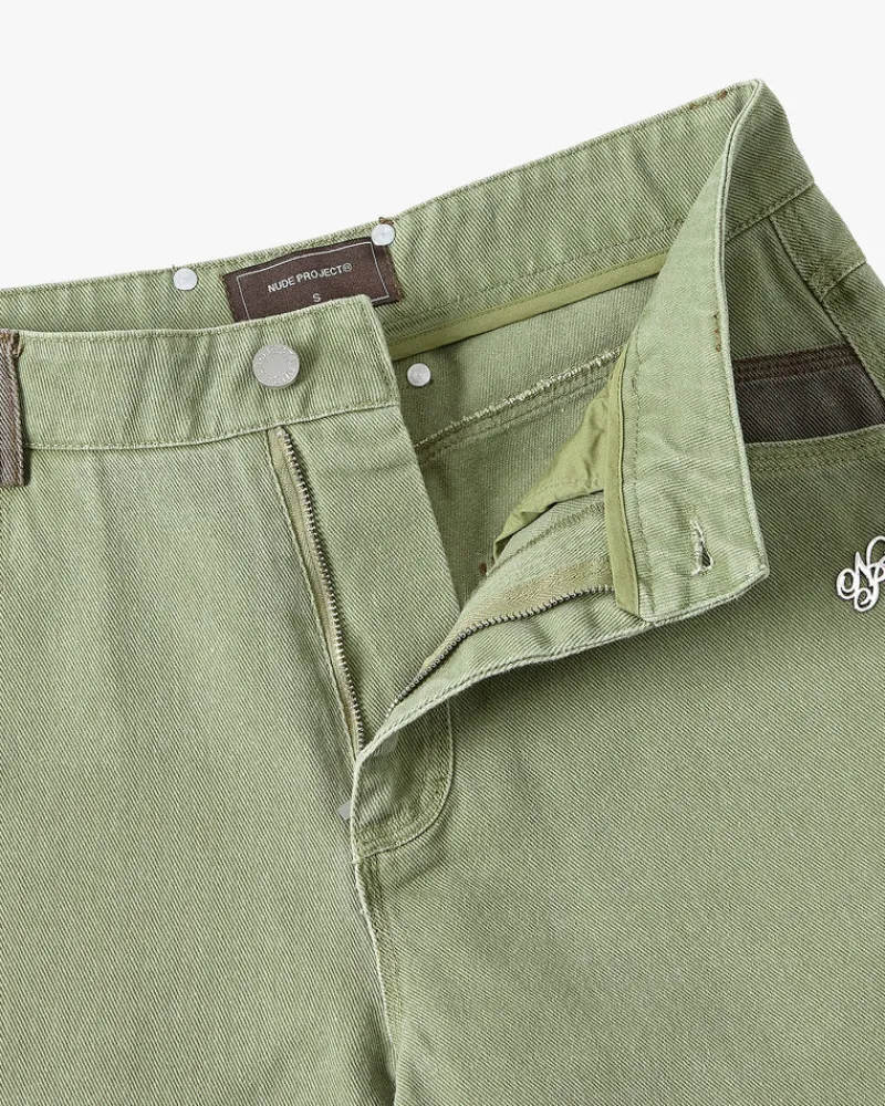 Nude Project Carpenter Shorts Colorblock Hot