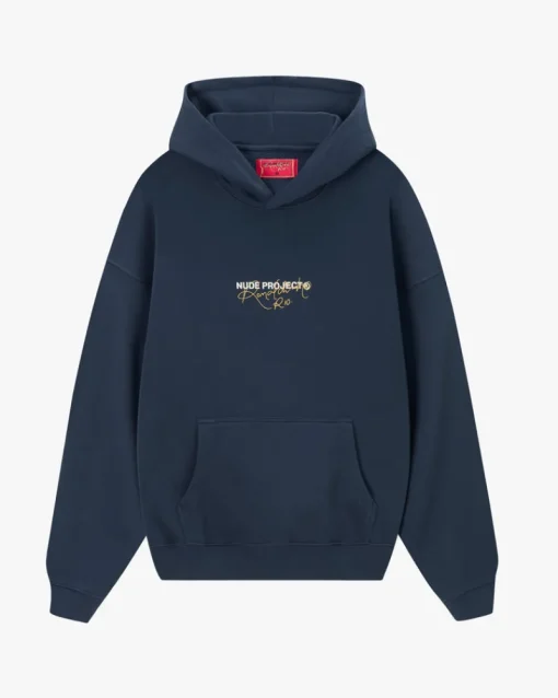 Nude Project Champion Hoodie Navy Fashion