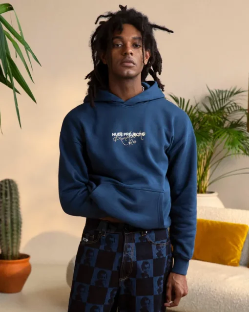 Nude Project Champion Hoodie Navy Fashion