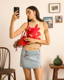 Nude Project Cherry Denim Skirt Outlet