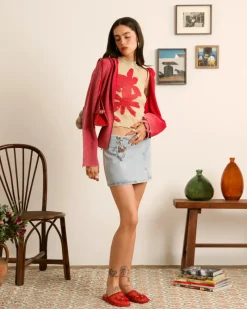 Nude Project Cherry Denim Skirt Outlet