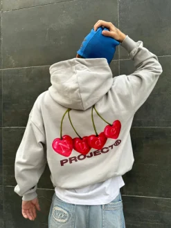 Nude Project Cherry Hoodie Ice Grey Clearance
