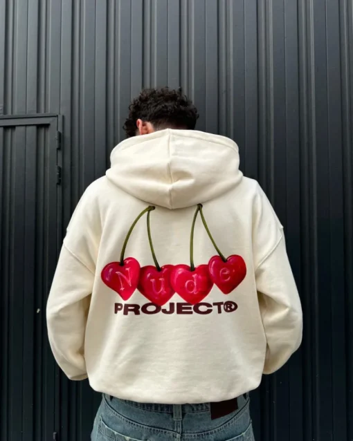 Nude Project Cherry Hoodie Marshmallow New