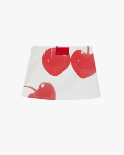 Nude Project Cherry White Skirt Outlet