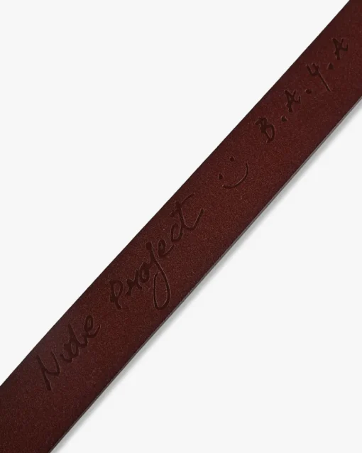 Nude Project Classic Belt Worn Brown Hot
