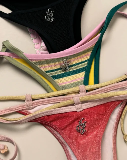 Nude Project Costa Bikini Bottom Stripes Hot