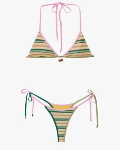 Nude Project Costa Bikini Bottom Stripes Hot