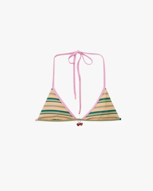 Nude Project Costa Bikini Top Stripes Outlet