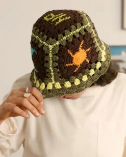 Nude Project Crochet Bucket Hat Fantasy New