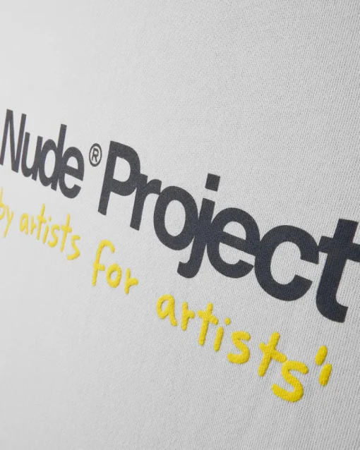 Nude Project Cult Hoodie Washed Light Grey Outlet