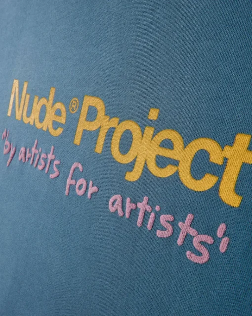 Nude Project Cult Hoodie Washed Stone Blue Online