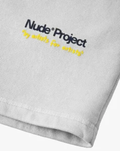 Nude Project Cult Shorts Light Washed Grey Clearance