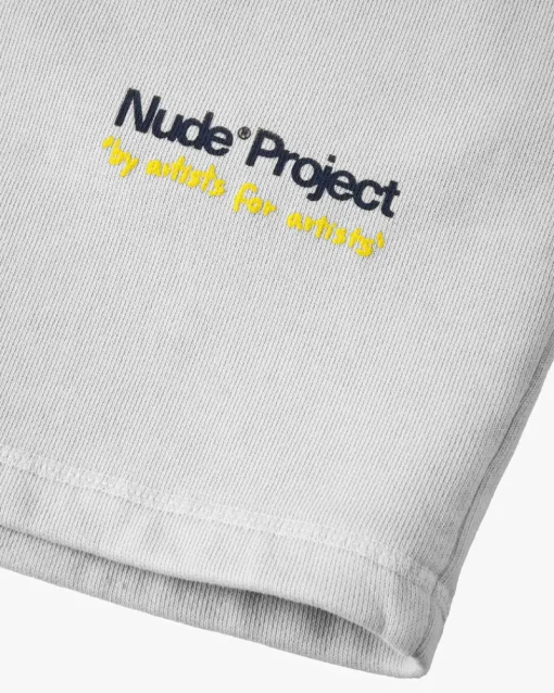 Nude Project Cult Shorts Light Washed Grey Clearance