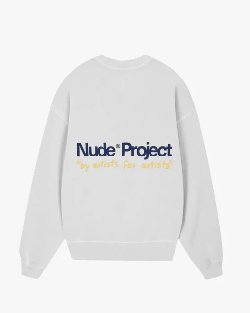 Nude Project Cult Sweatshirt Washed Light Grey Fashion