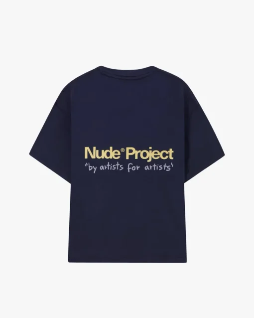 Nude Project Cult Tee Washed Navy Clearance