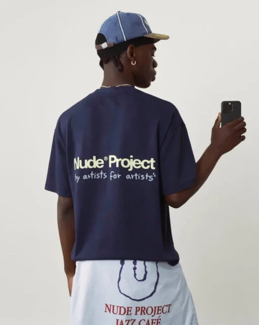 Nude Project Cult Tee Washed Navy Clearance