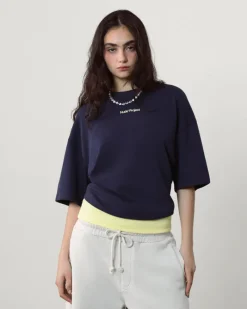 Nude Project Cult Tee Washed Navy Clearance