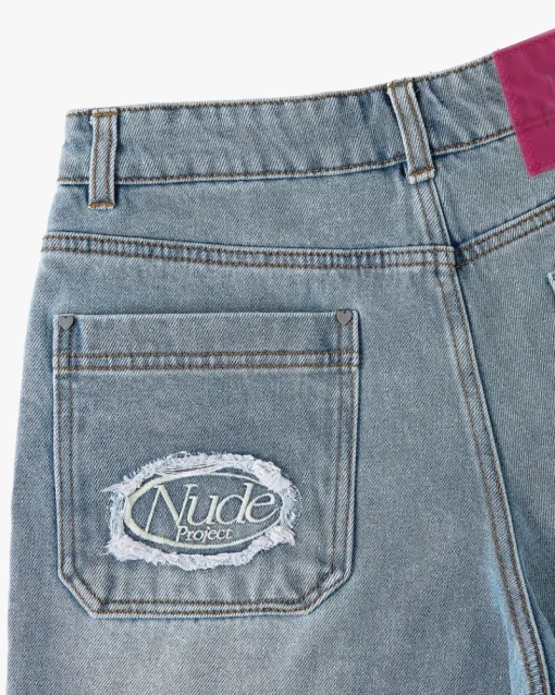 Nude Project Denim Shorts Lace Best
