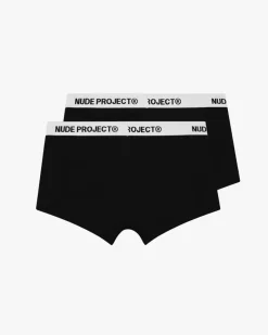 Nude Project Essential Boxer Black 2Xpack Best