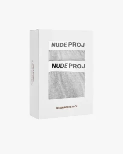 Nude Project Essential Boxer Grey 2Xpack Outlet