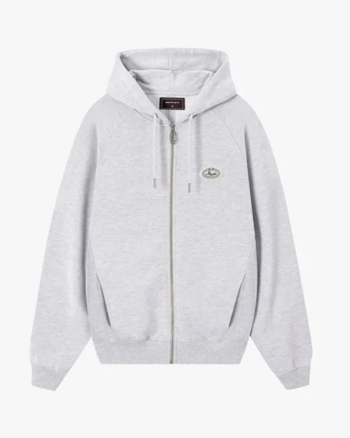 Nude Project Essentials Zip-Up Hoodie Grey Melange Online