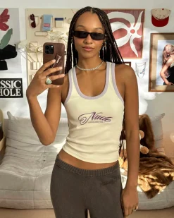 Nude Project Every Day Tank Top White Discount