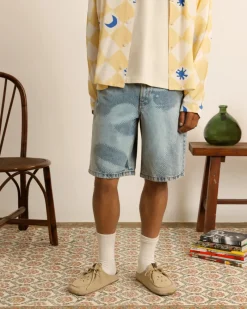 Nude Project Face Denim Shorts Online