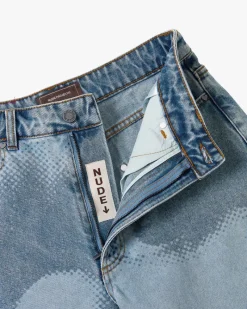 Nude Project Face Denim Shorts Online
