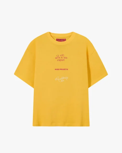 Nude Project Face Tee Yellow New
