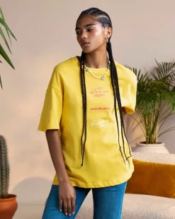 Nude Project Face Tee Yellow New