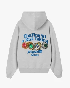 Nude Project Fine Art Hoodie Grey Melange Outlet