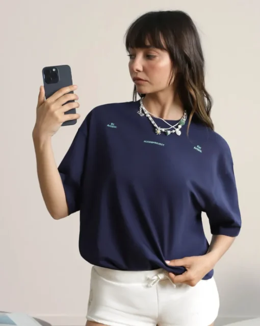 Nude Project Fine Art Tee Navy Online