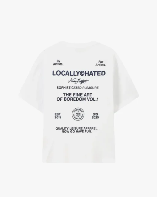 Nude Project Fine Art Tee White New