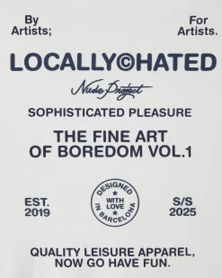 Nude Project Fine Art Tee White New
