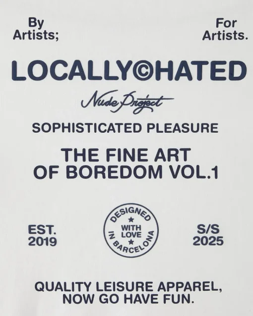 Nude Project Fine Art Tee White New