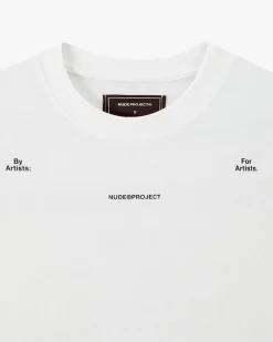 Nude Project Fine Art Tee White New