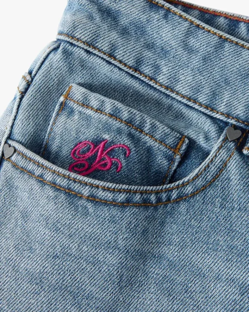 Nude Project Flowers Denim Shorts Hot